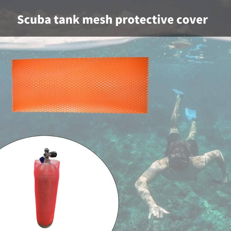 Air Cylinder Sleeve Scubas Diving Tanks Protective Mesh Antiscratch Snorkeling Cylinder Net Protector for Cylinder Protect