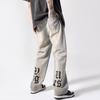 Jeans Harajuku Hip Hop Straight  Leg Pants Oversized Print Y2k Men’s Jeans Casual Mopping Black Jeans Hot Streetwear