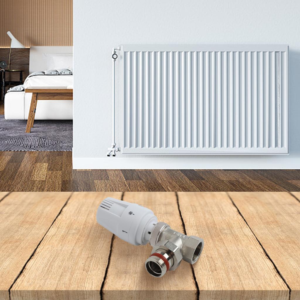 Automatic Thermostatic Radiator Control Valve G1/2\" G3/4\" Special Angle Valve For Floor Heating Copper Radiator Thermostat