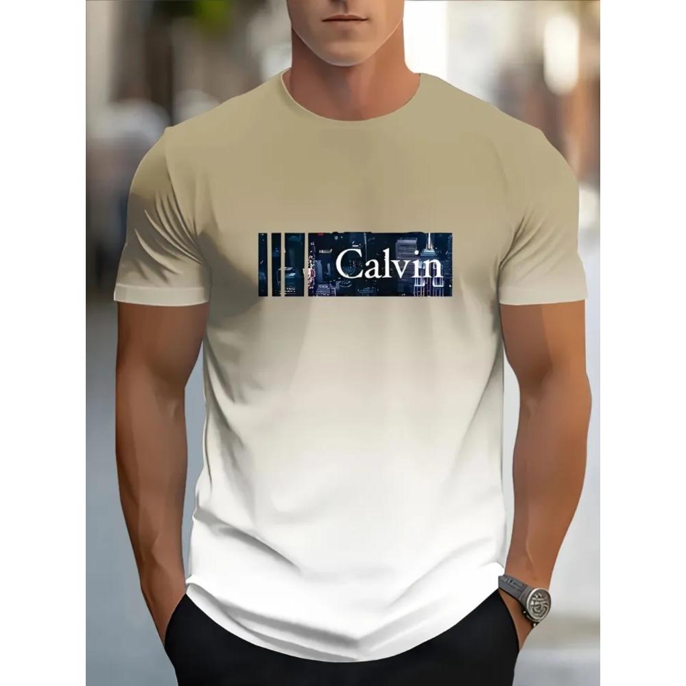 Summer Man T-shirt Creative 3D Printed Short Sleeved T-shirt Fashionable Comfortable Soft Breathable Large Loose T-shirt