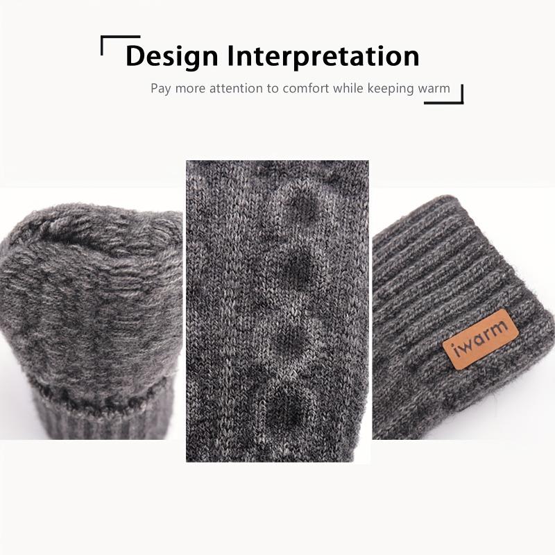 1PAIR Winter Soft Warm Alpaca Gloves