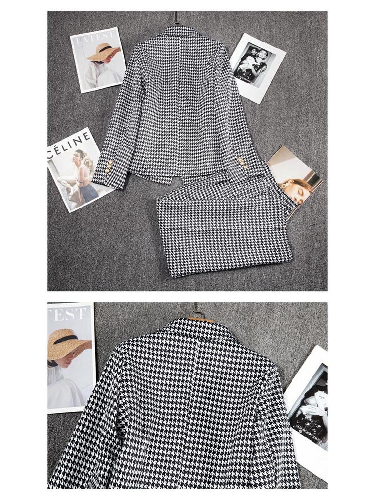 2025 Damen Retro Slim Fit Kurzer Anzugjacke - Koreanischer Stil Frühling/Herbst Mode