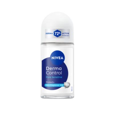 NIVEA Deodorant Roll‑On Derma Control Pure Sensitive Size: 50 Ml (1 Pc)
