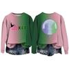 Women's Casual Round Neck Long Sleeve Valentine's Day Printed Pullover Top