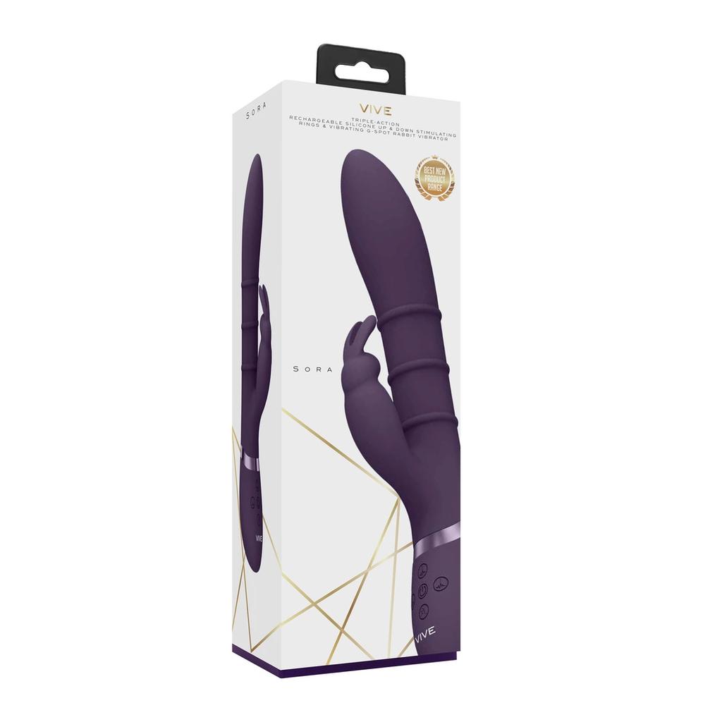 Vive - Top-down stimulation rings, vibrating G-spot rabbit - Sora