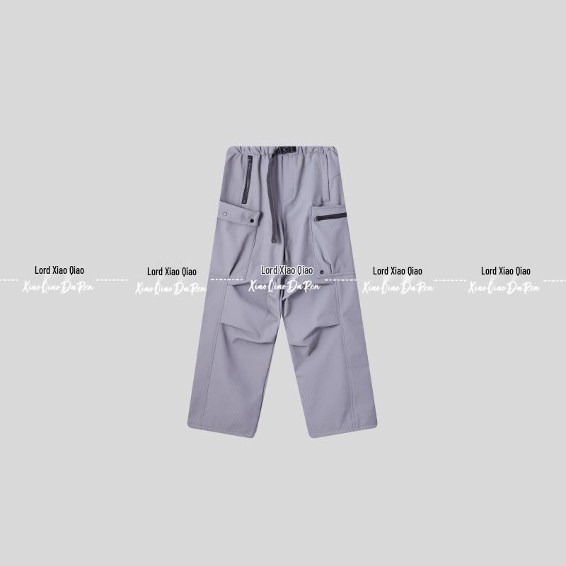 

Rongdun Walker Fleece-Lined 3D Pocket Workwear Pants for Couples - Mountain Style, Warm & Casual for Autumn/Winter (C3159) L (60-70kg) серый