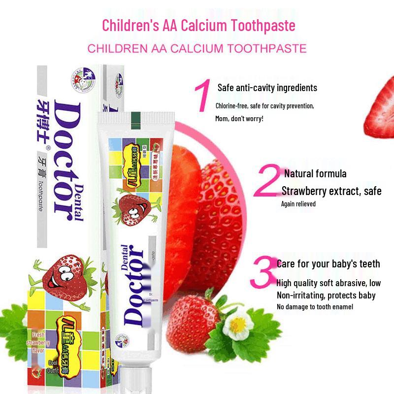 Dr. Ya Kids Strawberry Anti-Cavity Toothpaste
