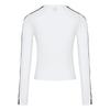 Adidas Slim Fit Striped Simple Comfortable Round Neck Pullover Long Sleeve T-Shirt Women Tops KZ1557