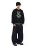 Opeunyadeu(Owai) Tape Dolly Crewneck - Black