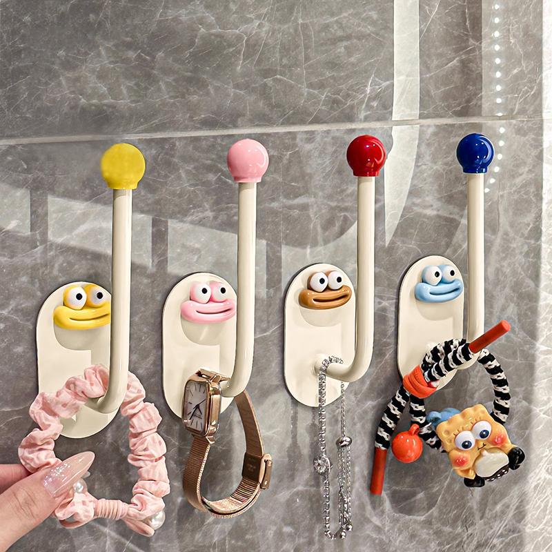 Reusable Suction Cup Hooks Punch Free Traceless Shower Hooks Wall Hook Storage Hanger Kitchen