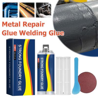 Metal Repair Glue High Temperature Resistant Casting Repair Liquid Welding Filler Metal Glue for Stainless Steel and Aluminum