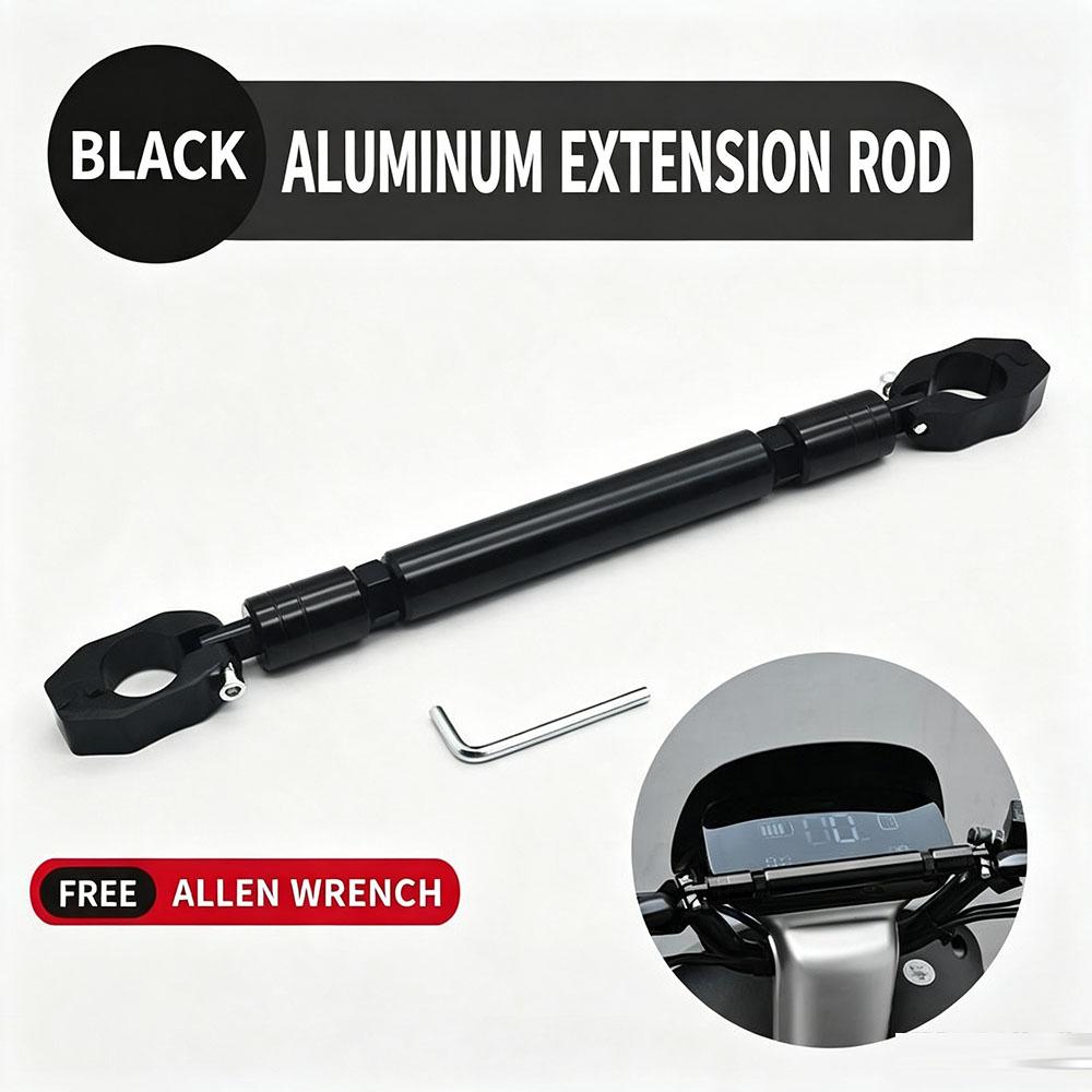 CNC Adjustable Motorcycle Handlebar Balance Bar Multifunctional Reinforced Cross Bar for Scooter E‑Bike Modification Accessories