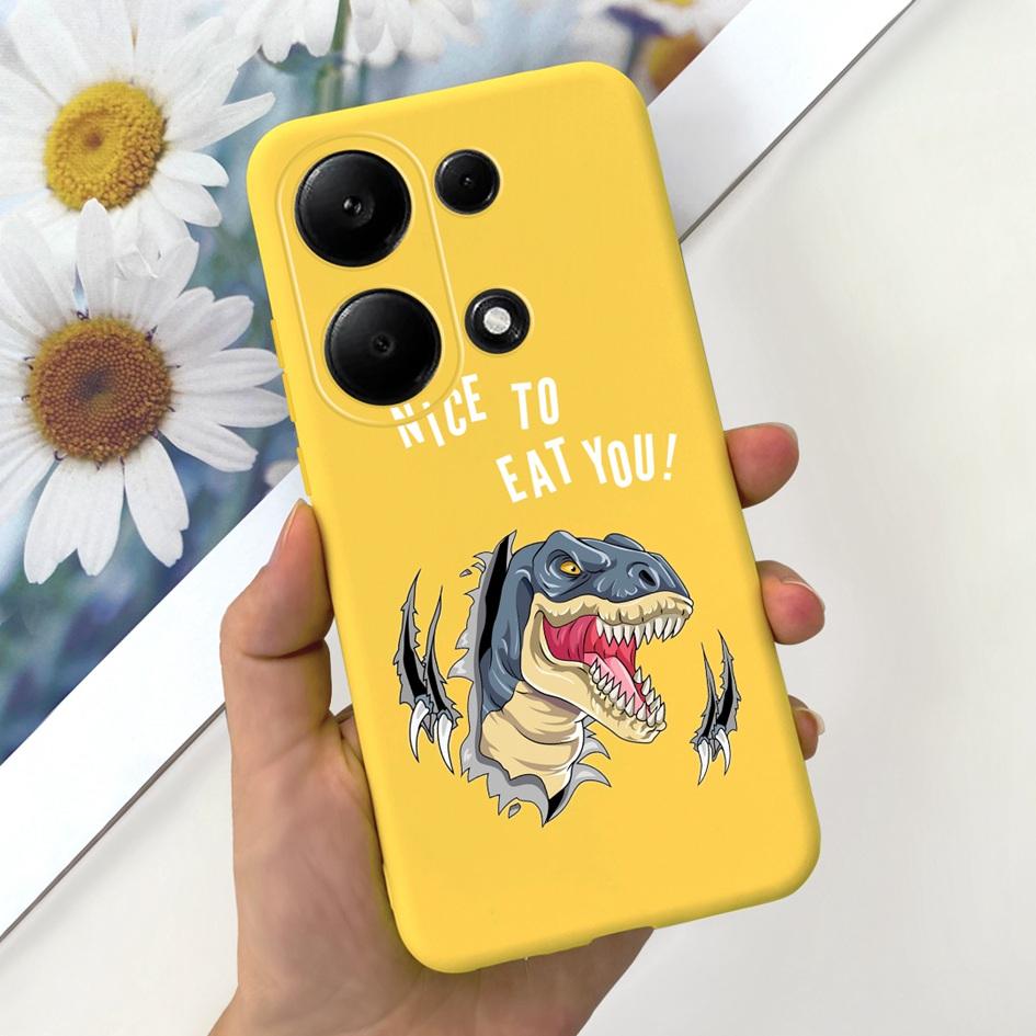 For Xiaomi Redmi Note 13 Pro 4G 2024 Case Cute Love Heart Cactus Soft Matte TPU Cover For Xiaomi Poco M6 Pro 4G Note13 Pro Coque