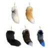 Long Faux Animal Tail Keychain Adorable Animal Tail Pendant Handbag Charm Decoration for Bags Keys Wallets