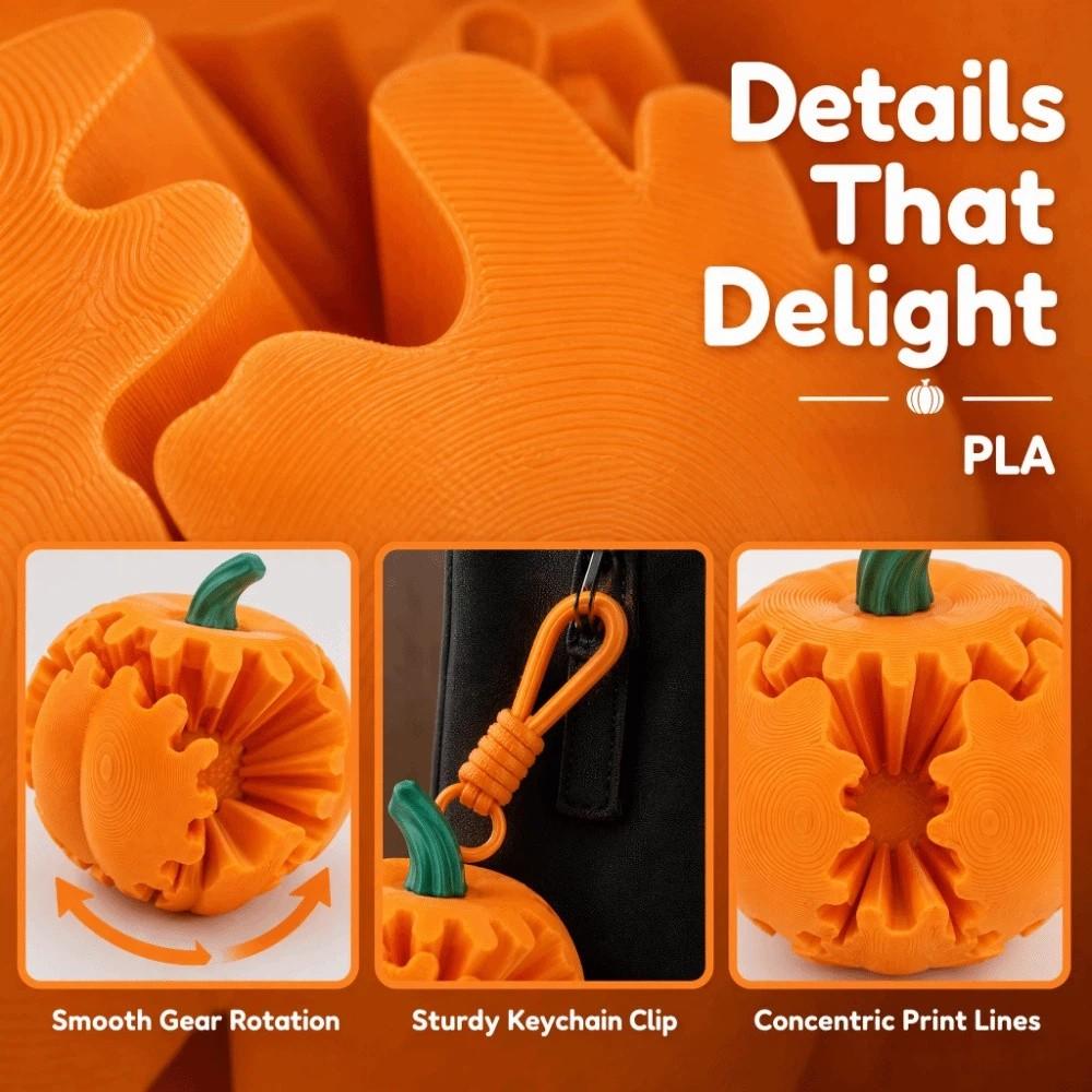 Creative Gear Ball Spinner Pendant 3D Printed Decompression Fidget Toy Bag Accessory