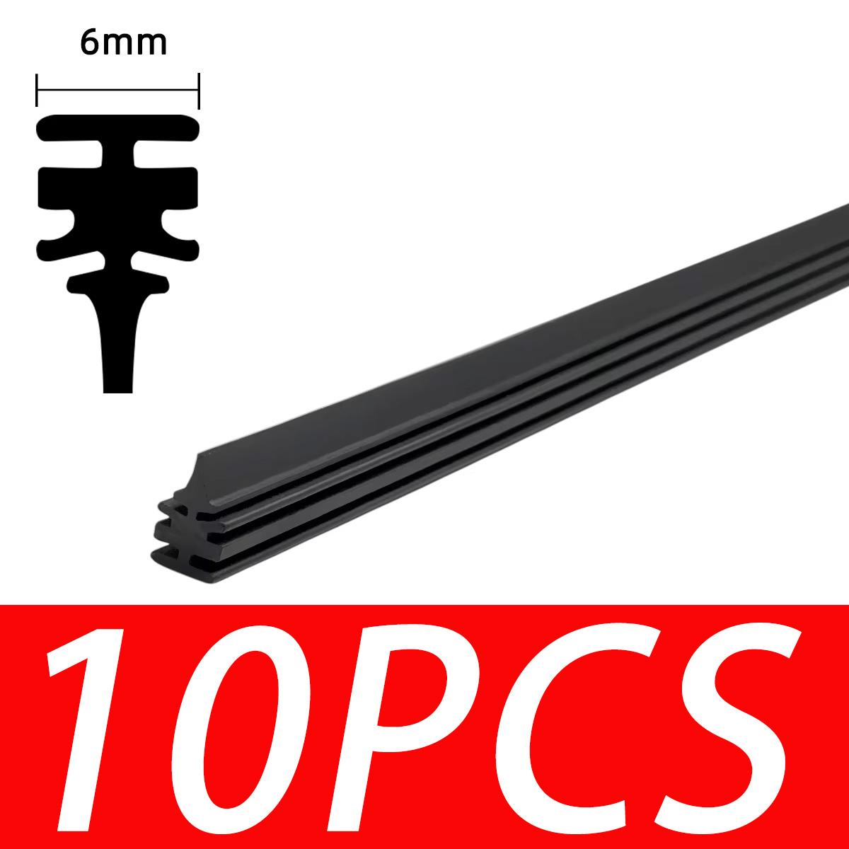 10PCS Car Wiper Rubber Filling Strip 6mm Wiper Natural Rubber Strip 14 16 17 18 19 20 21 22 24 26 28 30  DIY Rubber Strip 19inch