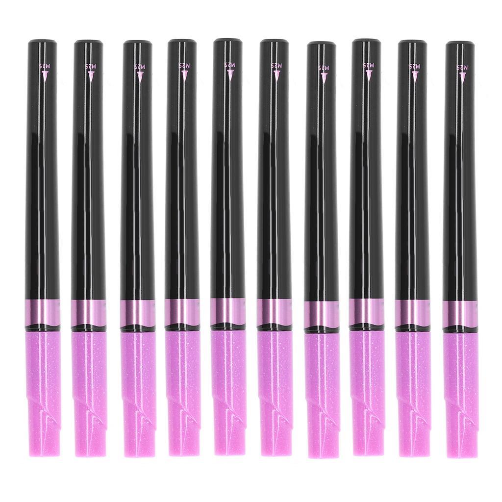10 Pcs Paint Markers Purple Metal Texture Waterproof Glass Marker for DIY Album Clothes Ceramic Hand Painted