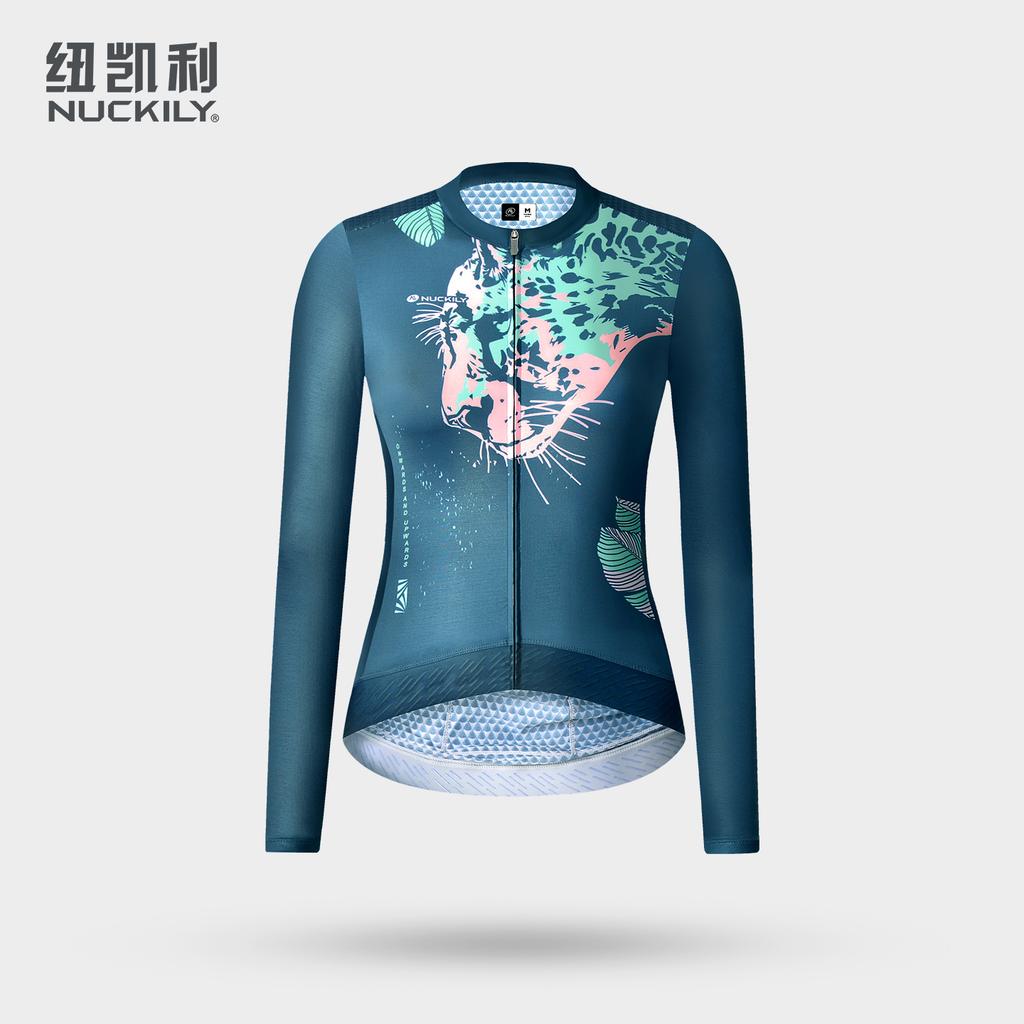 NUCKILY Road Bike Cycling Suit Women's Breathable Bicycle Spring and Summer 2026 New Long-sleeved Sunscreen Top