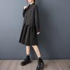 Long Sleeve Plus Size Black Cotton Vintage Dot New In Dresses for Women Casual Loose Spring Autumn Shirt Dress