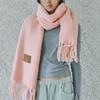 ihr WOOL MIXED BOLD MUFFLER / PINK