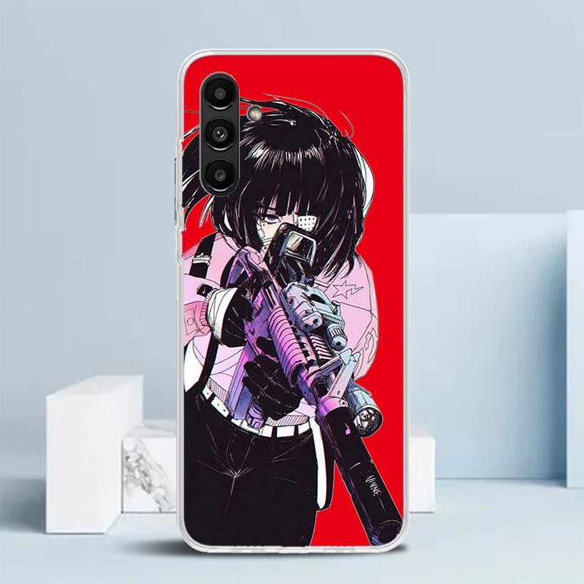 Japanese Style Anime Girl Phone Case For Samsung Galaxy A17 A37 A57 A16 A15 A14 A13 A56 A55 A54 A53 A36 A35 A34 A33 A26 A25 A24
