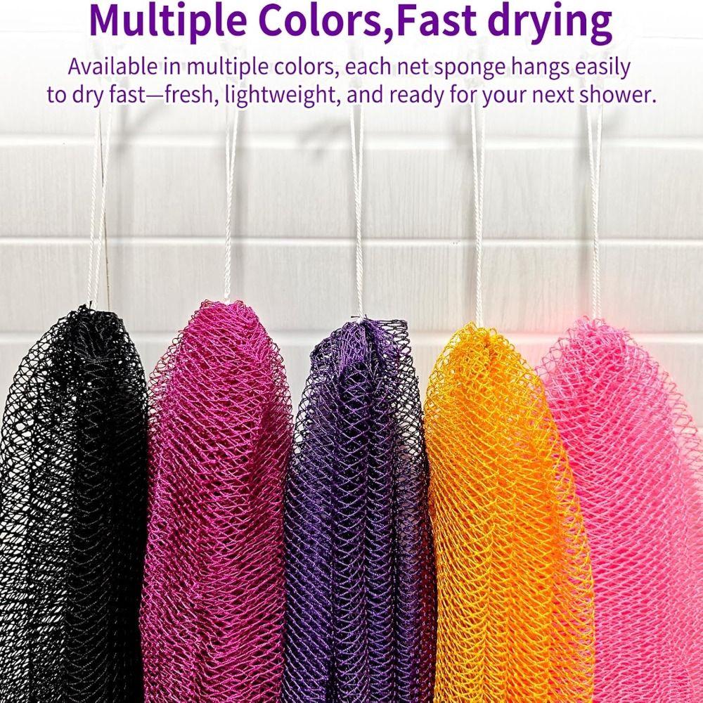 Extra Long African Net Sponge Stretchable Bath Net High Quality Travel Bath Sponge