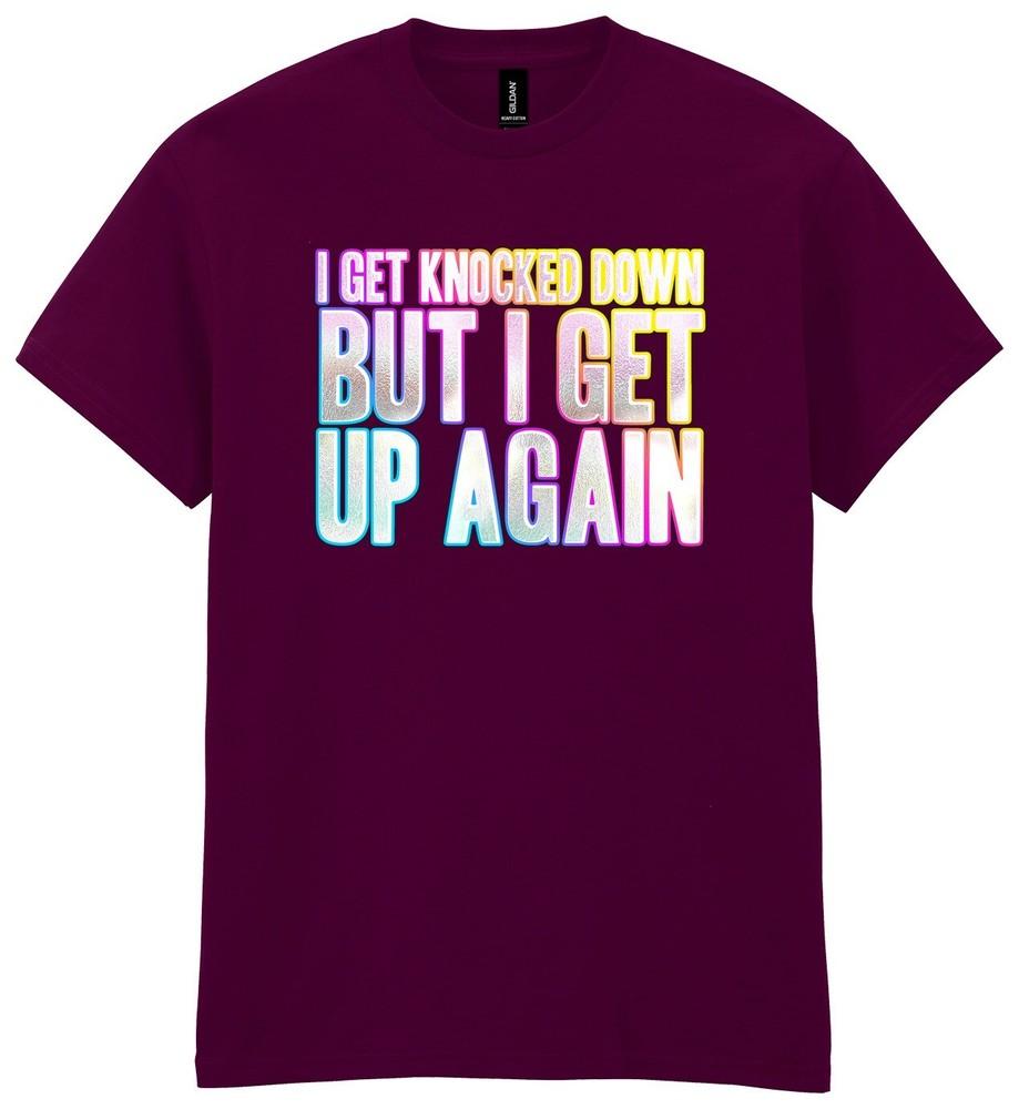 

Я падаю, я снова поднимаюсь Футболка с прикольным принтом, маскарадный костюм, выходные 90-х 3XL