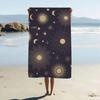 Sun And Moon Prints Anime Beach Swimming Towel Soft Absorbent Washcloth Children's Gifts For Kids Travel Camping Gym