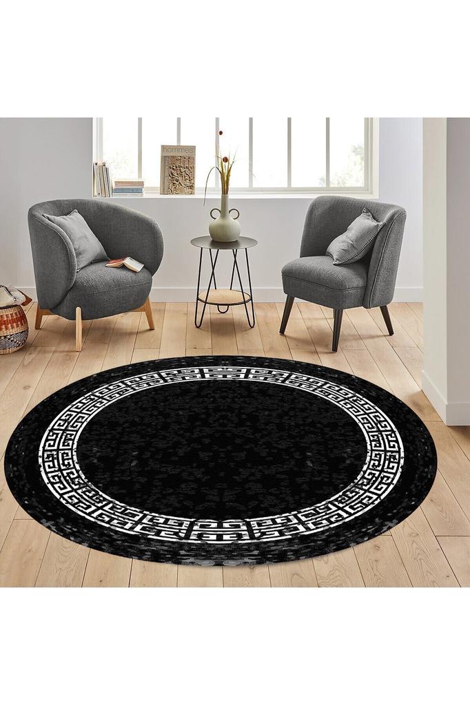Rovigo Home Washable Round Printed Carpet RHM7311-SD1079