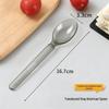 16.7cm Disposable Grey Transparent Takeaway Spoons (1000-Count)