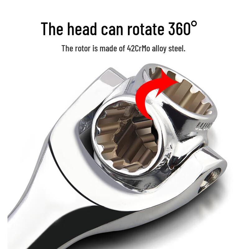 52-in-1 Universal Dog Bone Socket Wrench