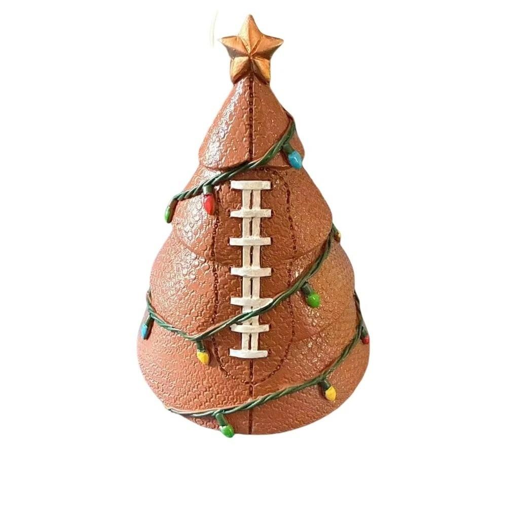 Mit Goldstern Fußball Weihnachtsbaumschmuck Rugby Basketball Baseball Indoor Tischdekorationen Weihnachtsfigur Ornament