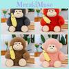 Monkey Animal Cartoon Short Plush Toy Filled Pp Cotton Room Decoration Doll