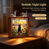 Wooden Photo Frame Base DIY Acrylic Cat Puzzles Night Light, Hand-Assembled Stained Glass Style Jigsaw Lamp with Personalized Handmade Presents Decor,