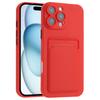 For iPhone 16 Pro Max Case Flexible TPU Phone Cover with Back Card Slot