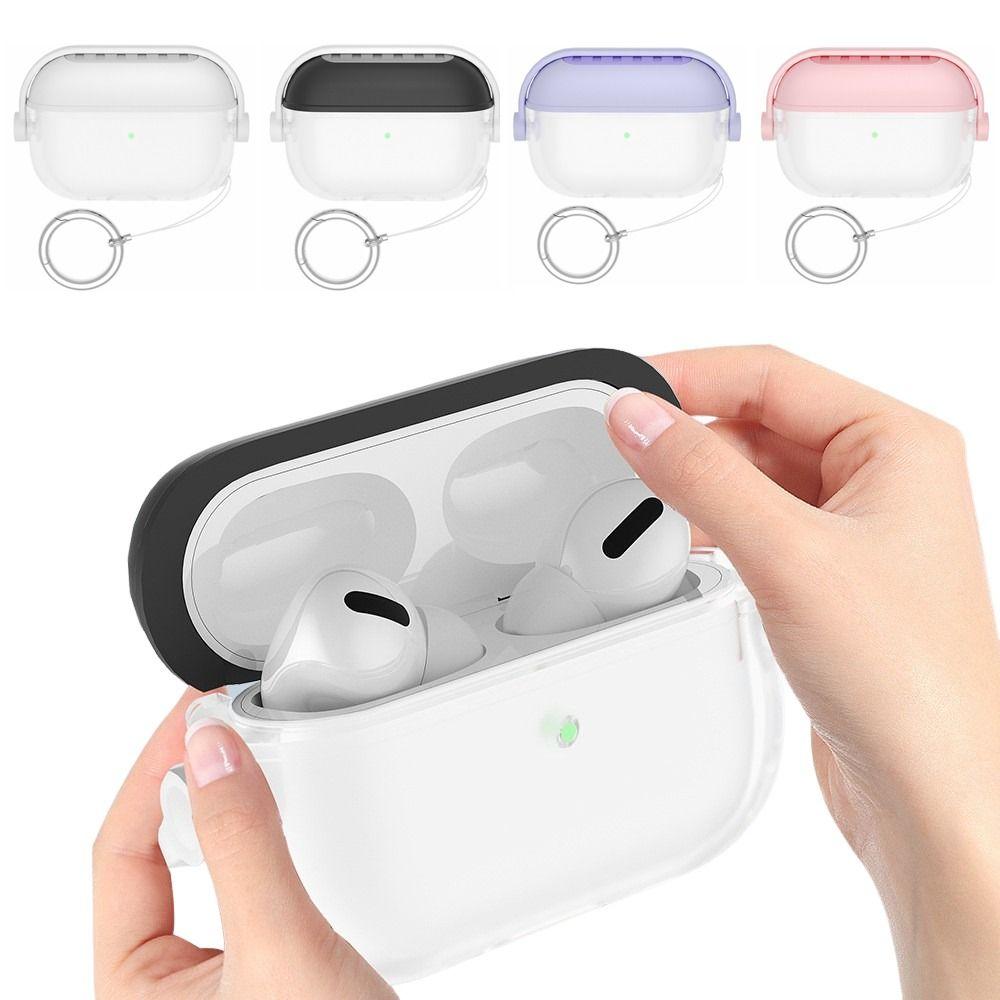 with Hook Headphones Box Cover Silicone Protective Shell for AirPods Pro 3 Accessories