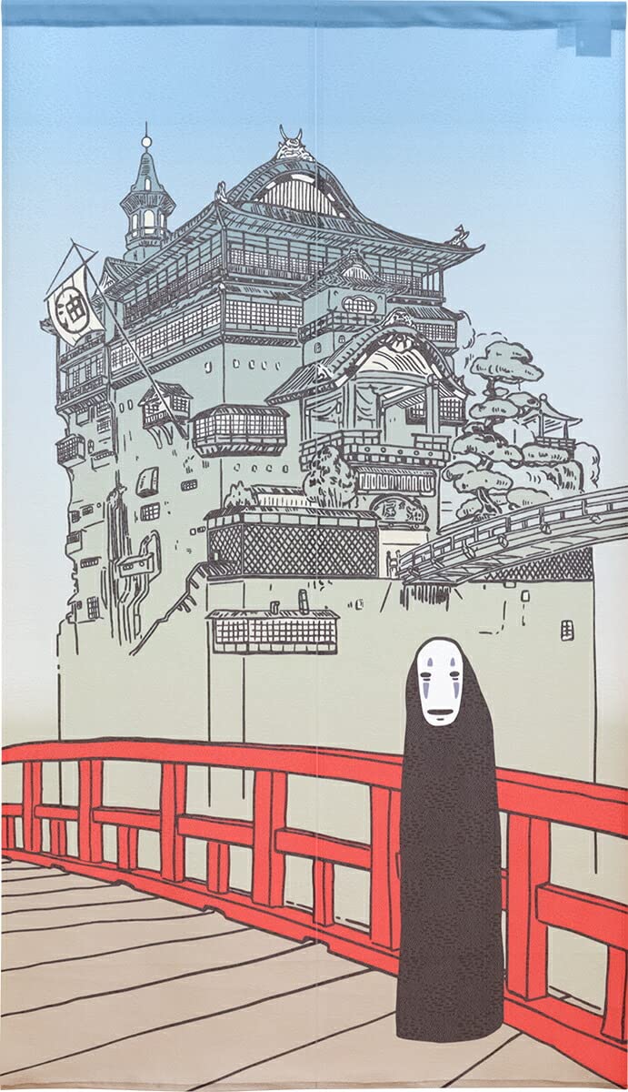 Noren Workshop Noren Studio Ghibli Spirited Away Tapestry Poster Width 85 x Length 150cm Room Bathhouse and 98069 (Japanese curtain) Divider/Blind