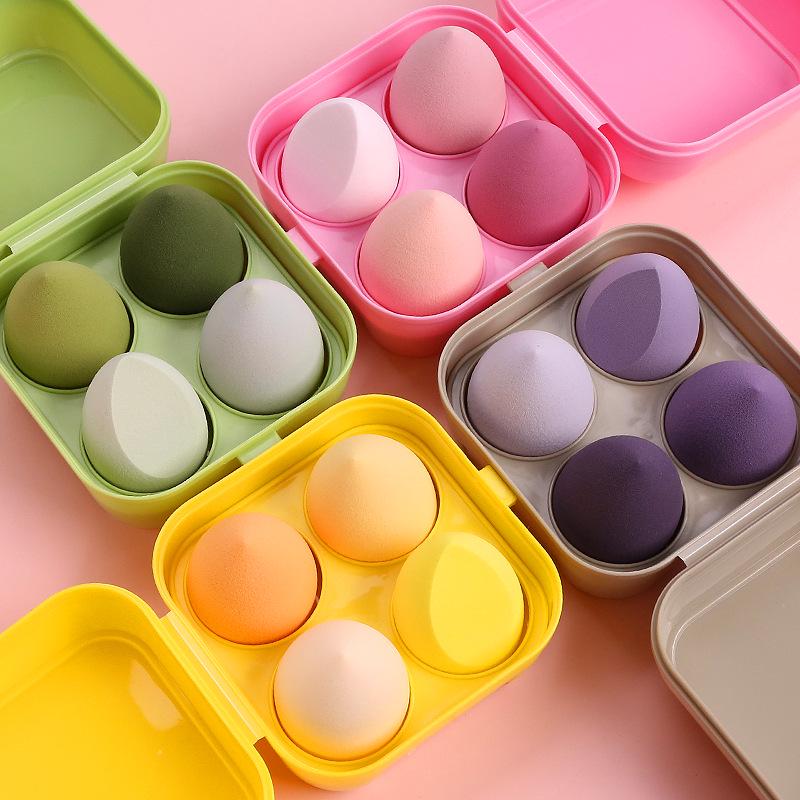 Gourd-Shaped Dual-Use Makeup Sponge, Dry & Wet Use, Slant-Cut Cushion Puff 4060