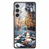 Glass Back Cover For Samsung Galaxy S24 FE Case S24FE Hard Tempered Glass Case For Samsung Galaxy M55 A16 Phone Case Soft Bumper