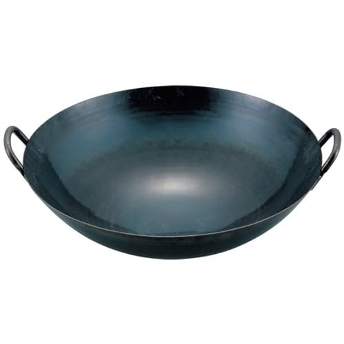 Yamada Industrial Co., Ltd. Iron Hammered Cantonese Pot, 45cm (1.2mm Thick Welded Handle)
