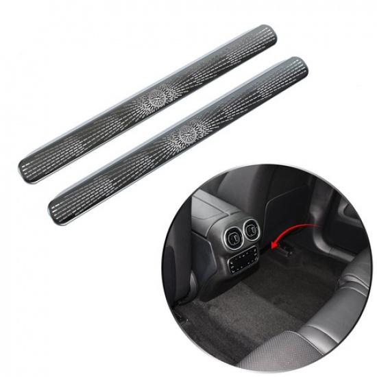 Black Steel Below Car Seat Air Vent Outlet Cover Trim For Benz GLC X254
