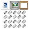 20pcs Advertising Nails 12x20/25/25mm Stainless Steel Screws for Wall Mount Glass/Acrylic Sign Standoff Fixing Screws Hardware
