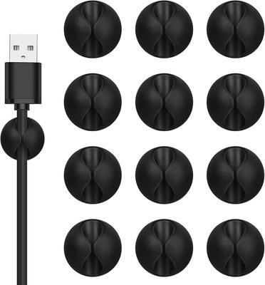 Mini Cord Holder Cable Cord Organizer USB Charging Cable Clips Desk Tidy Organiser Reusable Cord Holder Protectors In Home Car