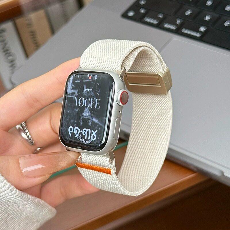 Cinturino E-Buckle Compatibile per Apple Watch Serie 6, 7, 8, 9, 10, 11 e ULTRA
