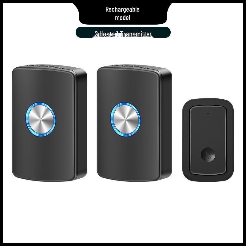 Remote Rechargeable Wireless Doorbell with Two Receivers - Long Range Smart Home Door Chime