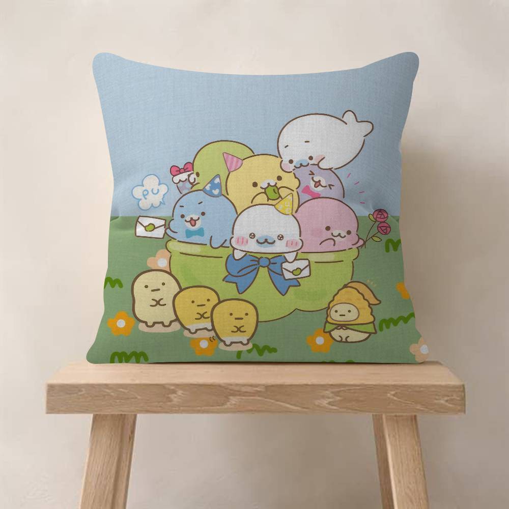 Kawaii Cartoon Mamegoma anime Pillow Gift Home Office Decoration Bedroom Sofa Car Cushion Cover case 45x45