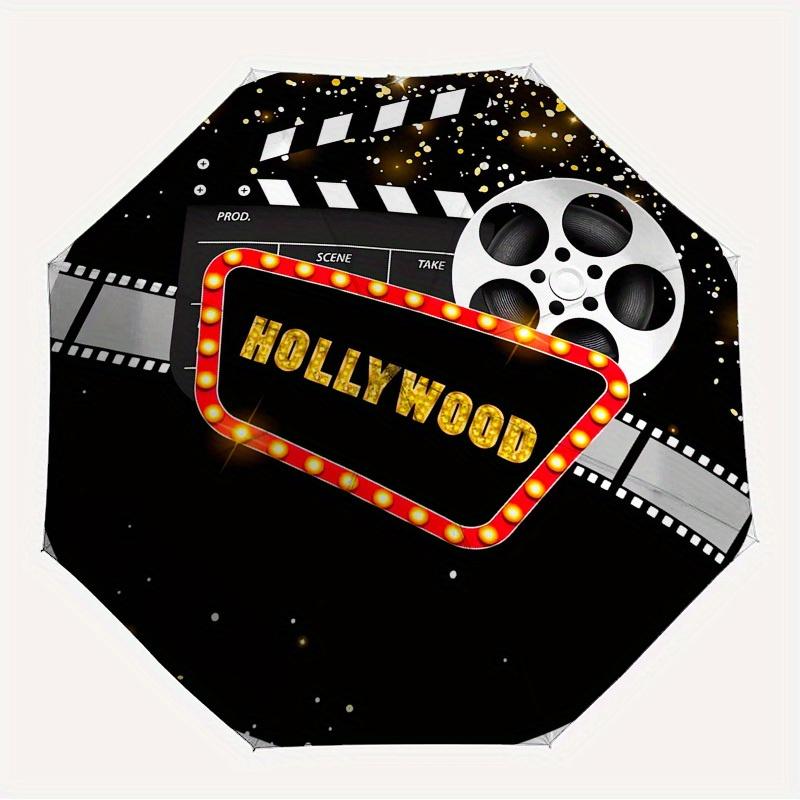 

1pc Hollywood Filmstrip Themed High-quality Umbrella,Automatic Opening and Closing Umbrella,Multi-functional Umbrella G0811184