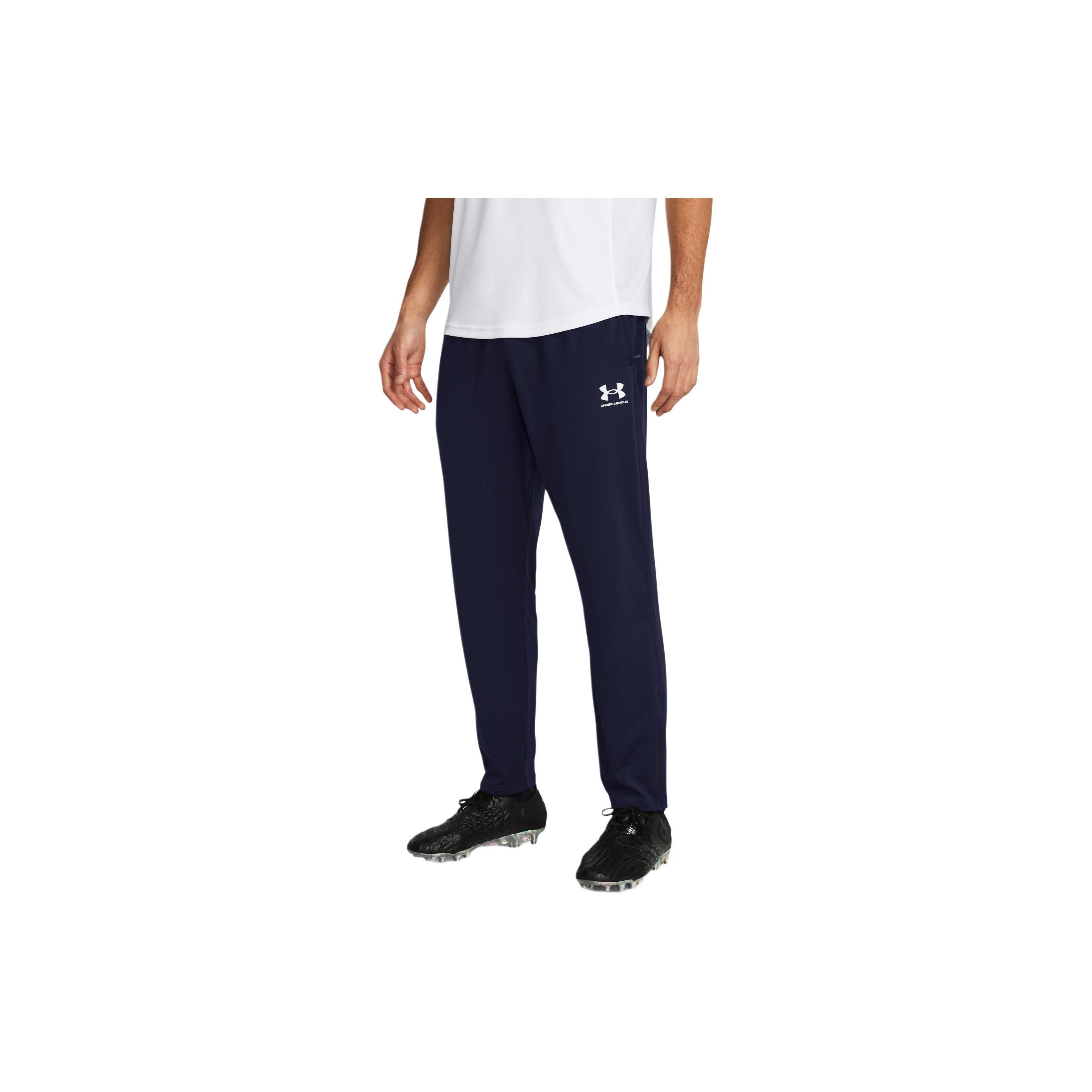

Under Armour Solid Color Zipper Design Mid Waist Straight Leg Casual Pants Men bottoms Navy-Blue 1382602-410 XL