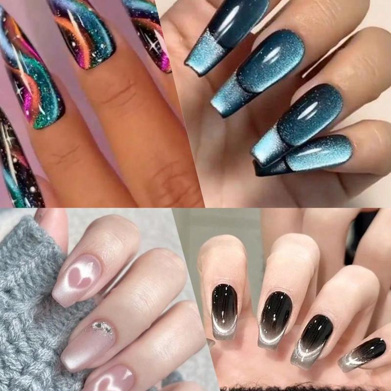 6-IN-1 Multi-Function Strong Magnetic Stick For Cat Eye Gel Polish Nail Magnet Tool Magnet Pen Nails Art Design Glitter Effect Magic Manicure Tools