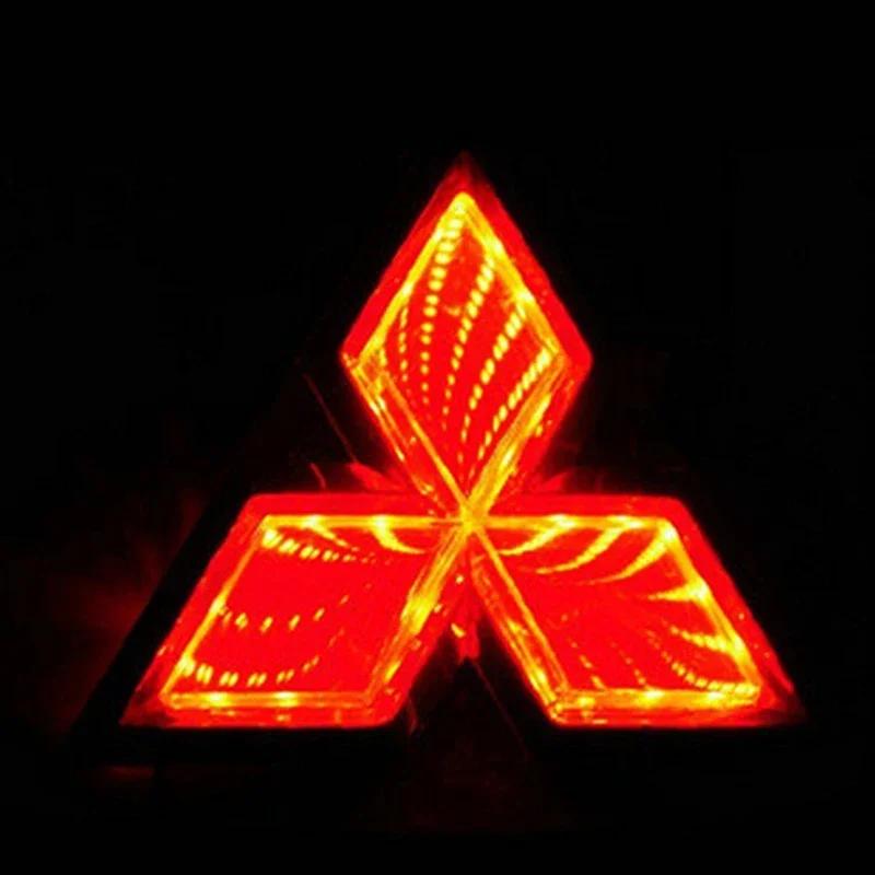 Auto Front 3D LED Licht Emblem Abzeichen für Mitsubishi Outlander Eclipse Lancer 9 10 ASX L200 Colt Pajero Auto Außen Zubehör